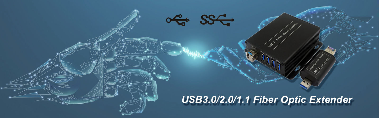 Διαλυτικό χρώματος οπτικών ινών USB