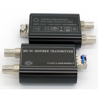 Θαυμάσιο τηλεοπτικό SFP οπτικών ινών 3g-SDI μετατροπέων οπτικό διαλυτικό χρώματος ινών στοιχείων ραδιοφωνικής μετάδοσης 3g/hd-SDI ακουστικό ethernet