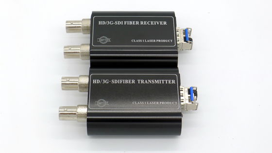 Θαυμάσιο τηλεοπτικό SFP οπτικών ινών 3g-SDI μετατροπέων οπτικό διαλυτικό χρώματος ινών στοιχείων ραδιοφωνικής μετάδοσης 3g/hd-SDI ακουστικό ethernet