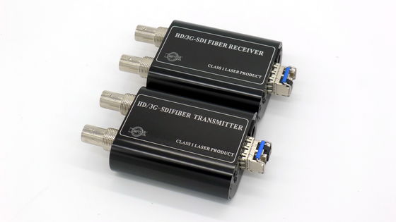 Θαυμάσιο τηλεοπτικό SFP οπτικών ινών 3g-SDI μετατροπέων οπτικό διαλυτικό χρώματος ινών στοιχείων ραδιοφωνικής μετάδοσης 3g/hd-SDI ακουστικό ethernet