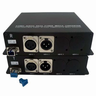 ήχος 3pin XLR MIC διαλυτικών χρώματος μετατροπέων ινών στο επίπεδο και το επίπεδο γραμμών