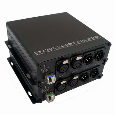 ήχος 3pin XLR MIC διαλυτικών χρώματος μετατροπέων ινών στο επίπεδο και το επίπεδο γραμμών